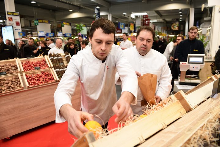 selection de fruits et legumes frais exposee par Metro pour l'International Catering Cup