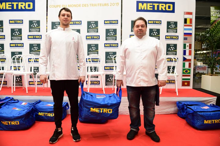 Portrait d'une equipe finaliste de lInternational Catering Cup lors du Sirha a Limonest