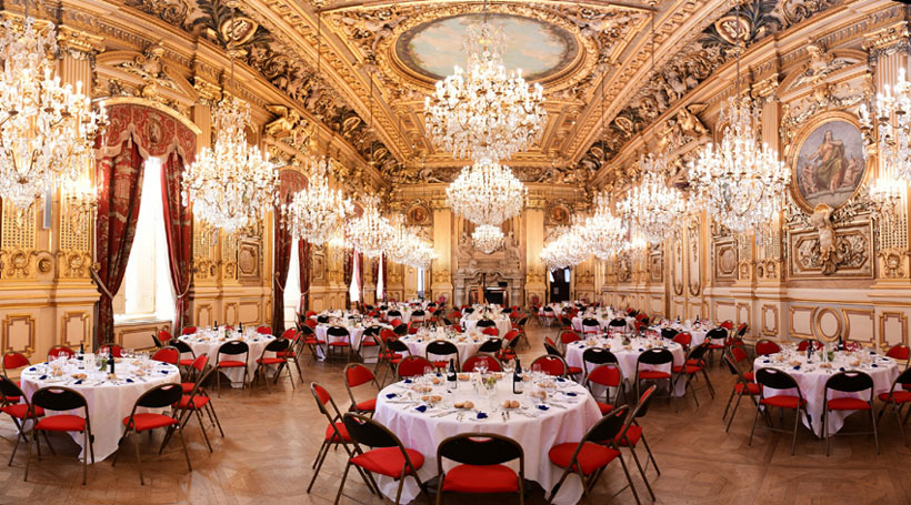 diner evenement hotel de ville de Lyon credit photo photographe philippe Thery